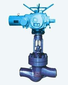 Welded Stainless Steel Globe Valve With Electric Actuator Butt Welding Ends