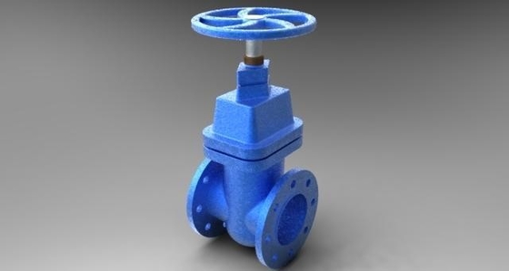 DN 300 PN 16 Cast Iron Gate Valve Flanged Brass Seat For Water