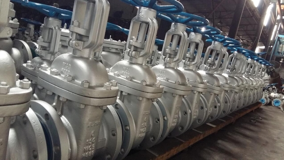 Cast Steel Flanged Gate Valve Be Glass 300 LBS , Bolted Bonnet , O. S And Y With R.F