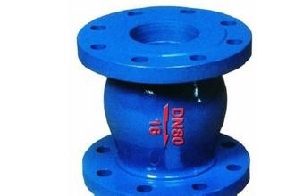 DI Construction Flanged Ball Check Valve Axial Disc Applications Pumping stations