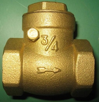 Single Sloping Door Swing Silent Check Valve Screwed Female By Brass Body