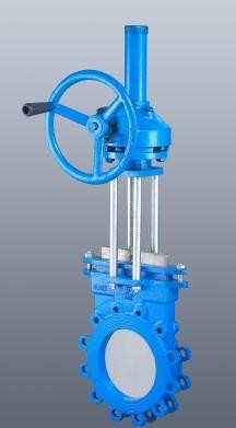 Lug Type Knife Gate Valve Rising Stem For Syrup With Dictile Iron Body / PTFE Seat