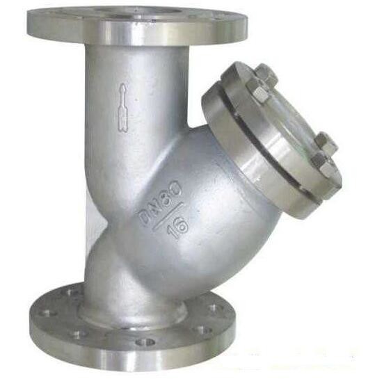 PN16 Raised Face Flange End Industrial Water Strainers Cast Steel Body
