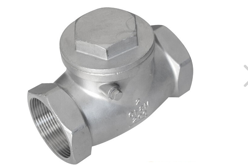 Size : 1/4 CHENTAOMAYAN Excellent Workmanship 1/4 3/8 1/2 NPT Female Thread 304 Stainless Steel Check Valve One Way Non-Return Valve for Water Oil Gas Professional Tools 
