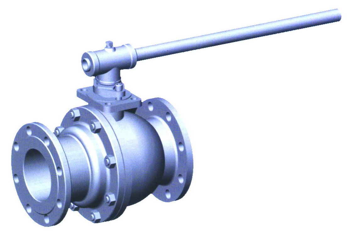CS API 6D DIN Floating Ball Valve Flanged With PTFE Seat Q41F/H/Y150Lb