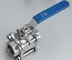 Floating 3 - pc  Ball Valves Stainless Steel For High Pressure Welding End
