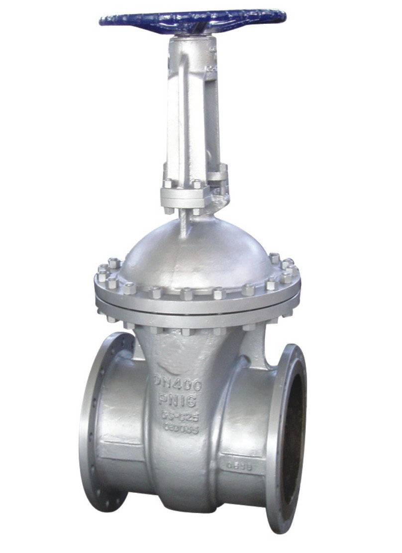 Bolted Cast Steel Gate Valve Wheel Handle Type Rigid And Flow