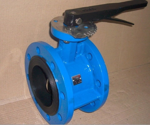 Hand Operated Ductile Iron Flanged Butterfly Valves For Potable Water