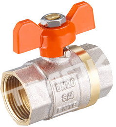 1/2 inch brass ball valve with brass body stainless steel butterfly handle and CE approved