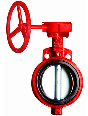 Worm Gear Wafer High Performance Butterfly Valves Used In Chemical