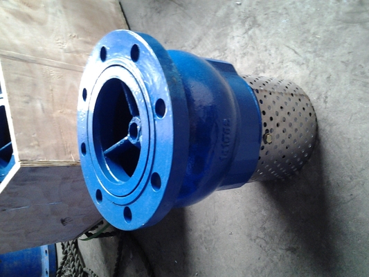 SS304 / 316 Stainless Steel Foot Valve With DN15 ~ DN300 Size Epoxy Powder Coating