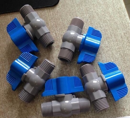 PVC Male And Male Double Male Stainless Steel Ball Float Valve With PP Ball Anf Butterfly Handle