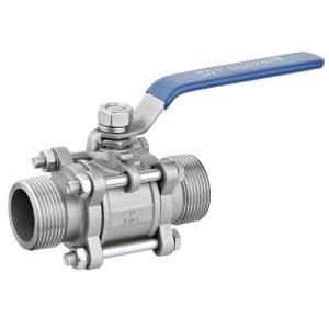 Female Reduced Bore Ball valve 3 piece Screw-On Lever operated