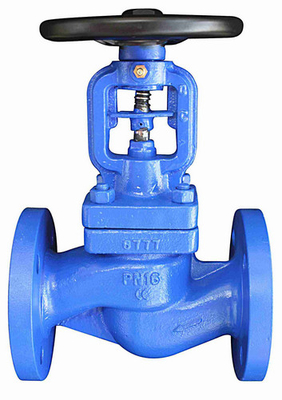 NR DN80 PN16 Screw Down Check Globe Valve FTF-310 GGG-40.3 Flange Dia 200 – 8 Holes