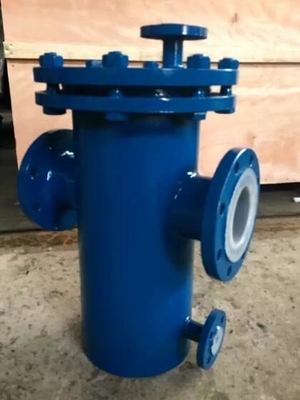 Carbon Steel Basket Water Meter Strainer Flanged End Connect With PTFE Lined