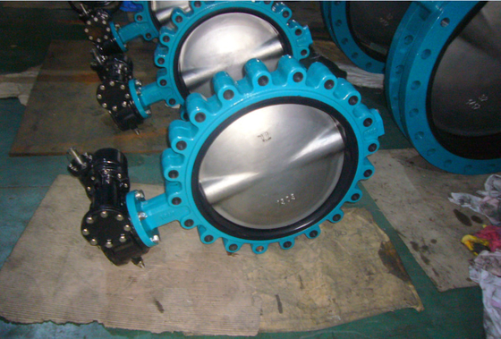 Full Bore Butterfly Valve Ss304 , Cast Iron Butterfly Control Valve