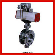 High Temperature Pneumatic Butterfly Valve , Wafer Style Butterfly Valve