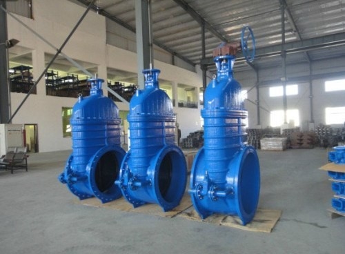GGG40 GGG50 Resilient Seated Ductile Iron Gate Valve With Bypass For Reduce Torque