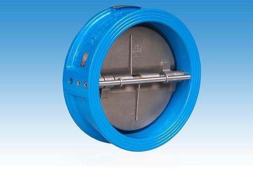 Wafer Butterfly Type Duo / Dual Plate Swing Check Valve With Spring ANSI 16.5 B