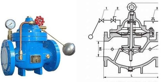 Water Tank Float Control Valve Ductile Iron with Stainless Steel Floating Ball