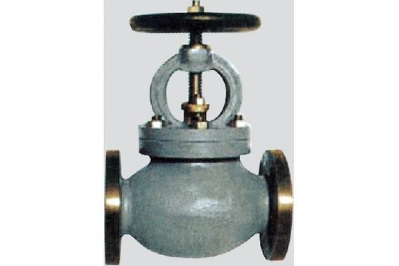 Soft Seated Stop stainless steel globe valve PN 16 Flange Ends DIN 2533 , Face To Face