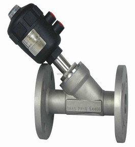 Pneumatic Angle Shut off Valve DN80 PN16 Bar Flange End DN15 ~ DN100 Size