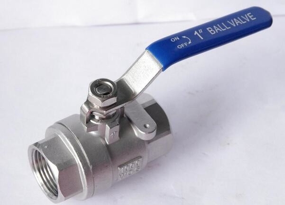 Screw Female Thread End SS304 Floating Ball Valve Heavy Duty Bear 1,000Psi Pressure