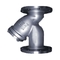 PN16 Raised Face Flange End Industrial Water Strainers Cast Steel Body With 40 Microns SS304 Filter Element