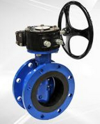 Flanged Resilient Sealing Stainless Steel / Ductile Iron Butterfly Valve 1.0MPa / 1.6MPa