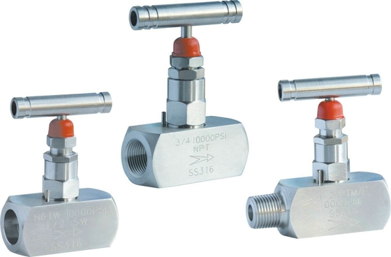 Stainless Steel Globe Style Needle Valve By Thread End Working Pressure 100 Bar Min