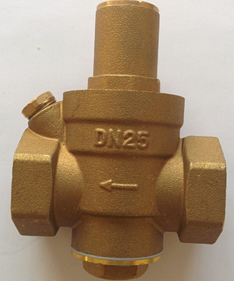 Brass PN16 Pressure Reducing Valves Installed On 50mm Mild Steel Screw Pipe Line