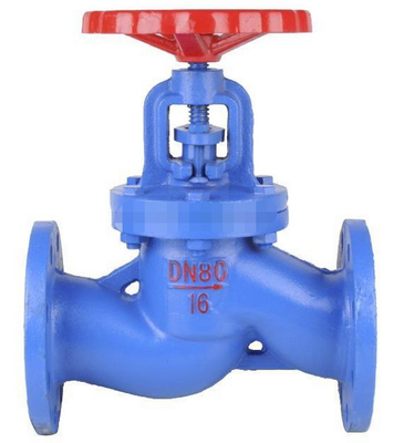 NR DN80 PN16 Screw Down Check Globe Valve FTF-310 GGG-40.3 Flange Dia 200 – 8 Holes