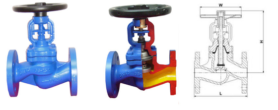 Gas Flanged Globe Valve Stainless Steel , Electric - Actuated Cast Steel Globe Valve